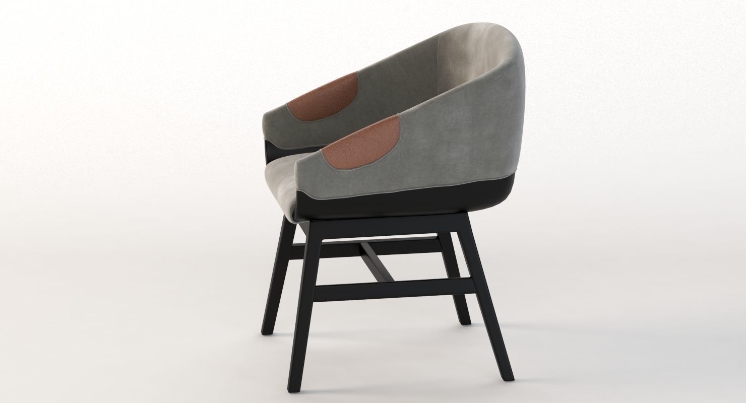 Lounge Chair 500 2472 by Charter Furniture 3D model_6