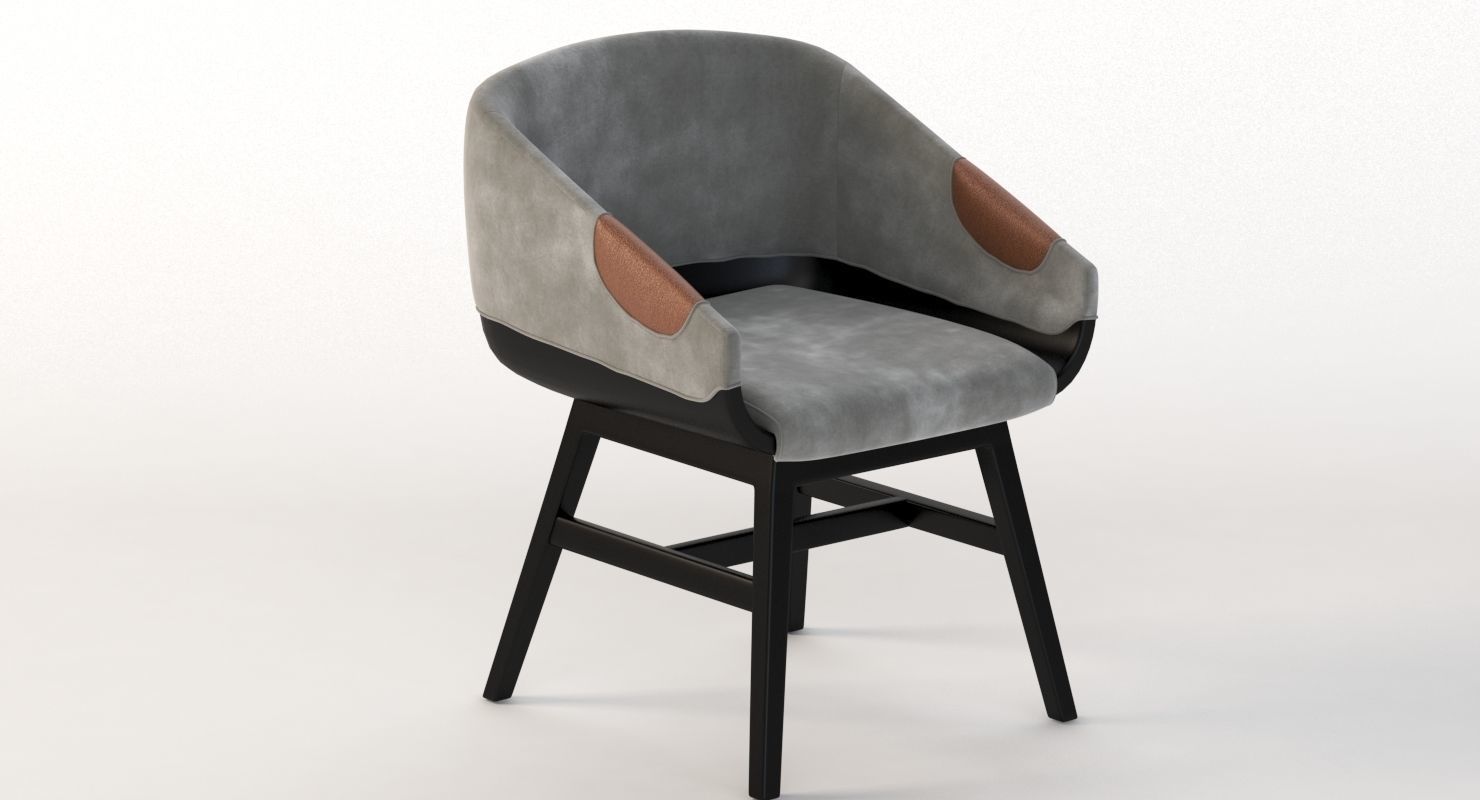 Lounge Chair 500 2472 by Charter Furniture 3D model_2