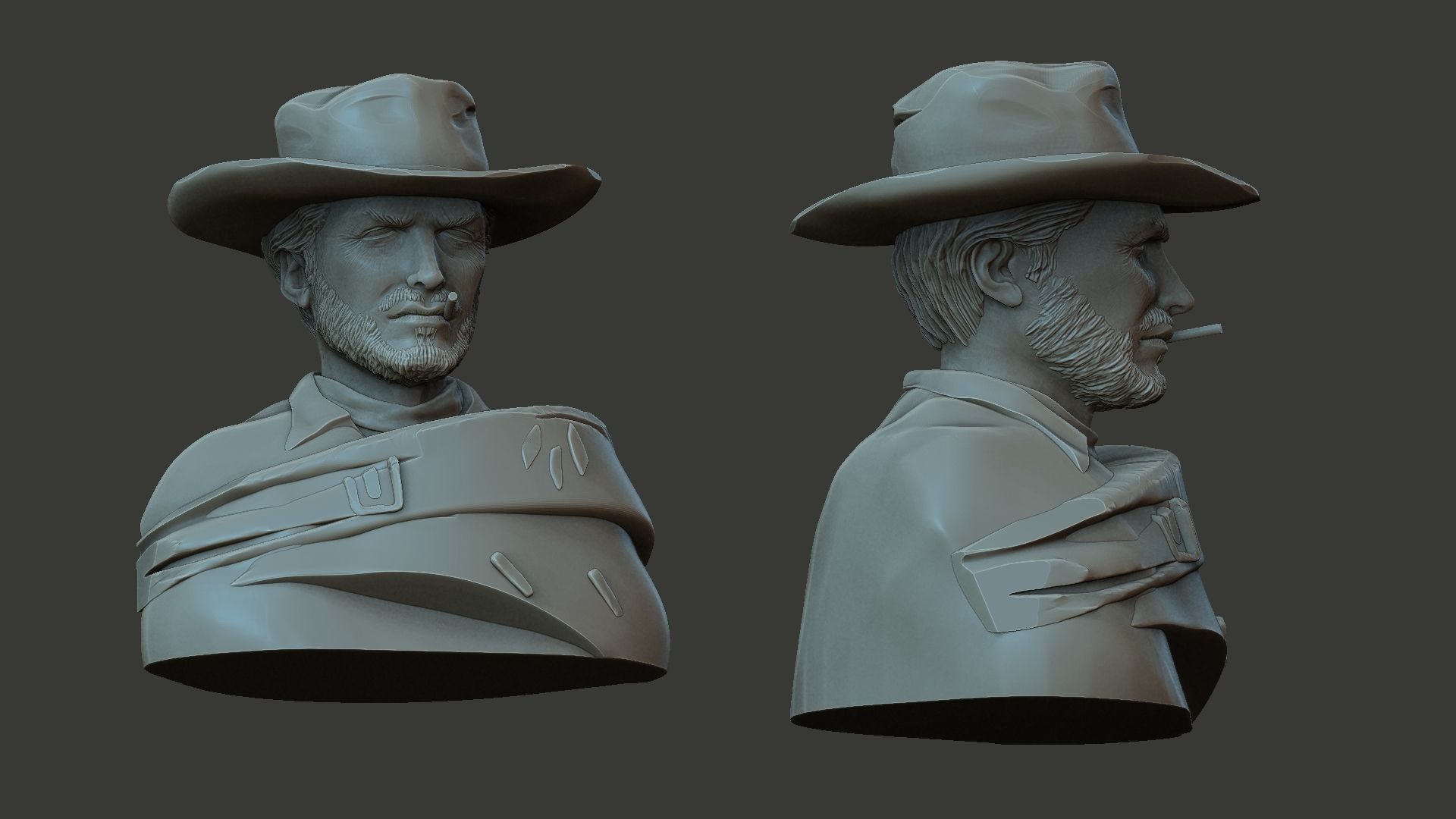 Clint Eastwood 3D print model_3