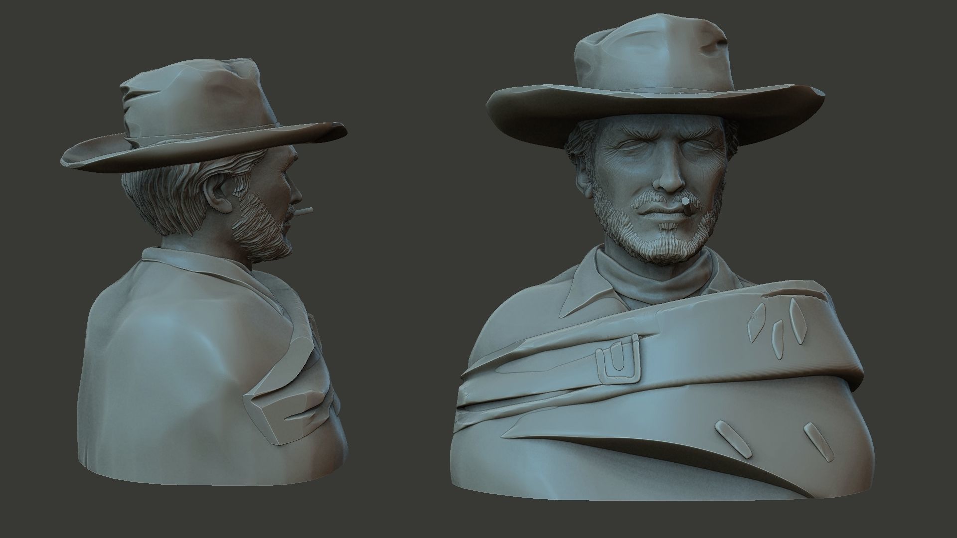 Clint Eastwood 3D print model_6
