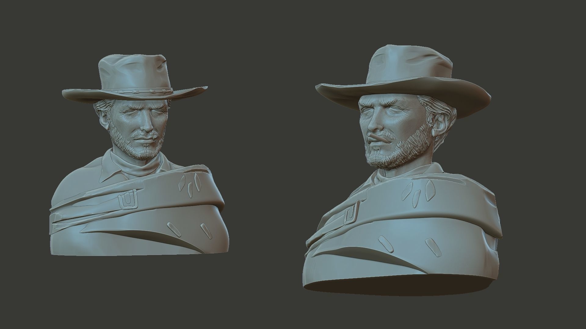 Clint Eastwood 3D print model_2
