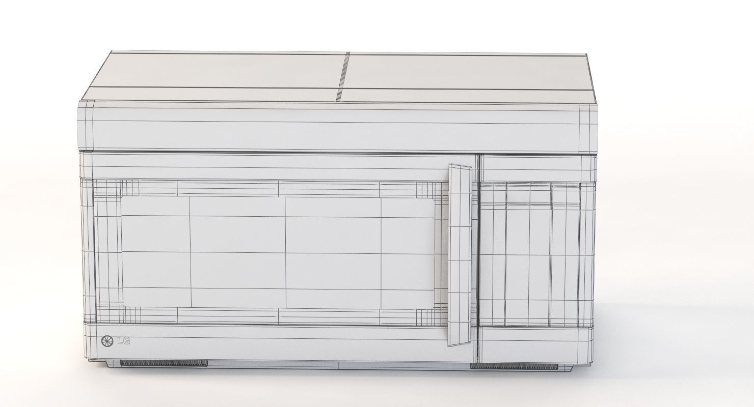 LG Non Sensor Over The Range Microwave Oven 3D model_11