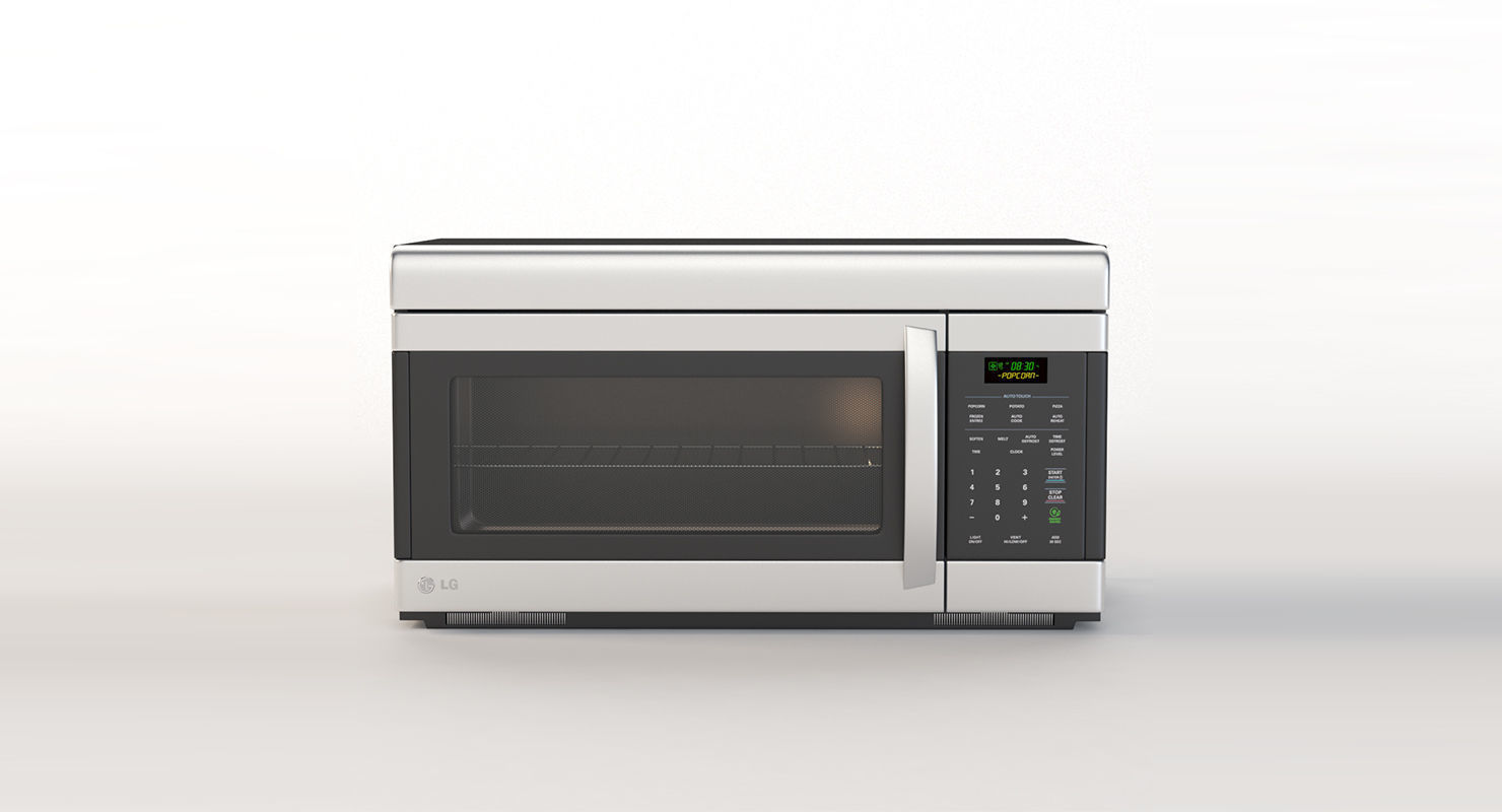 LG Non Sensor Over The Range Microwave Oven 3D model_9