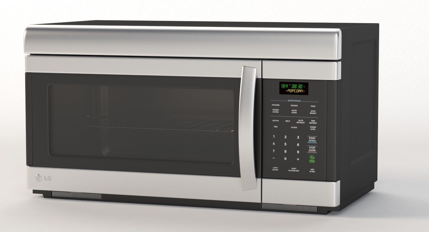 LG Non Sensor Over The Range Microwave Oven 3D model_7
