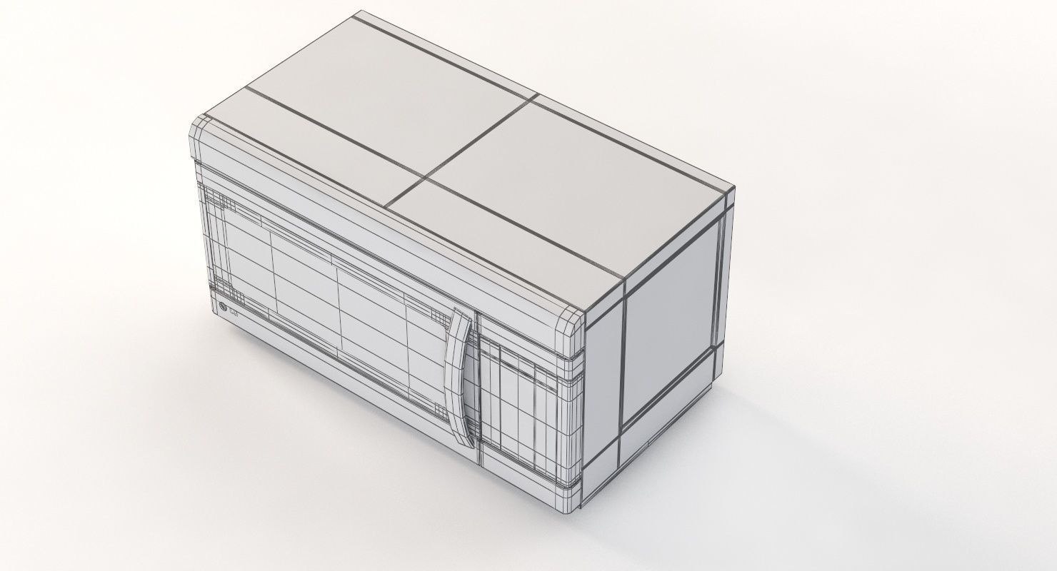LG Non Sensor Over The Range Microwave Oven 3D model_12