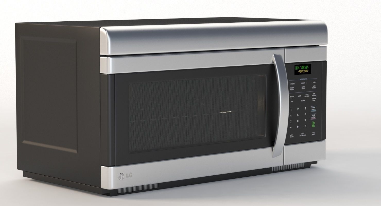 LG Non Sensor Over The Range Microwave Oven 3D model_2