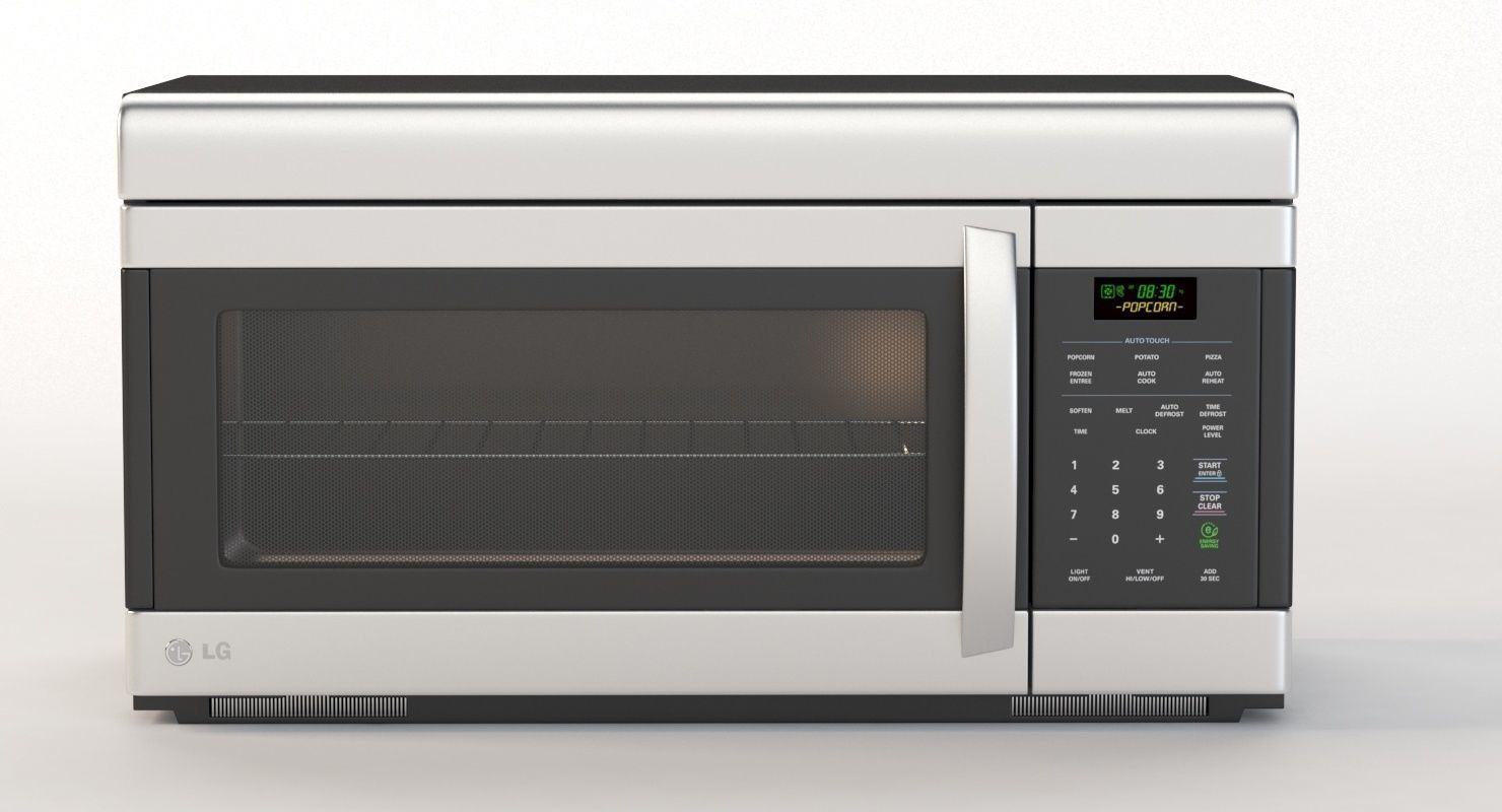 LG Non Sensor Over The Range Microwave Oven 3D model_1