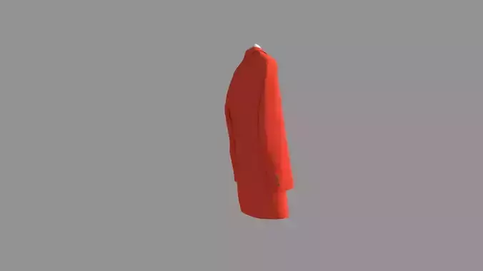 Trench Winter Coat Suit 3D model