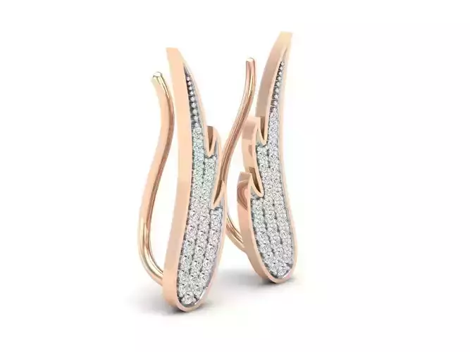 AV 377 Diamond Ladies Climber Earrings