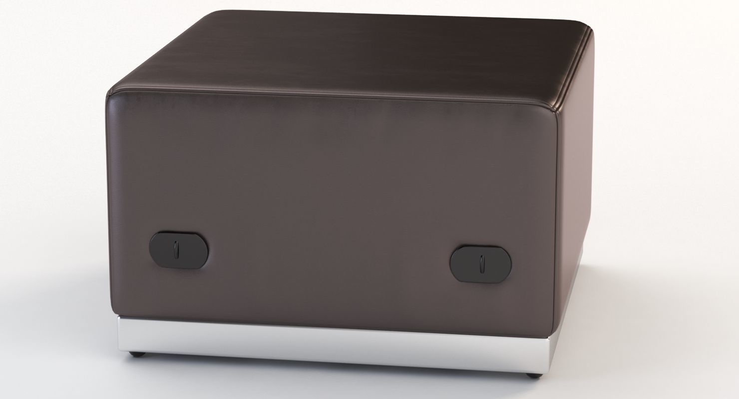 Krysten Square Ottoman 3D model_6