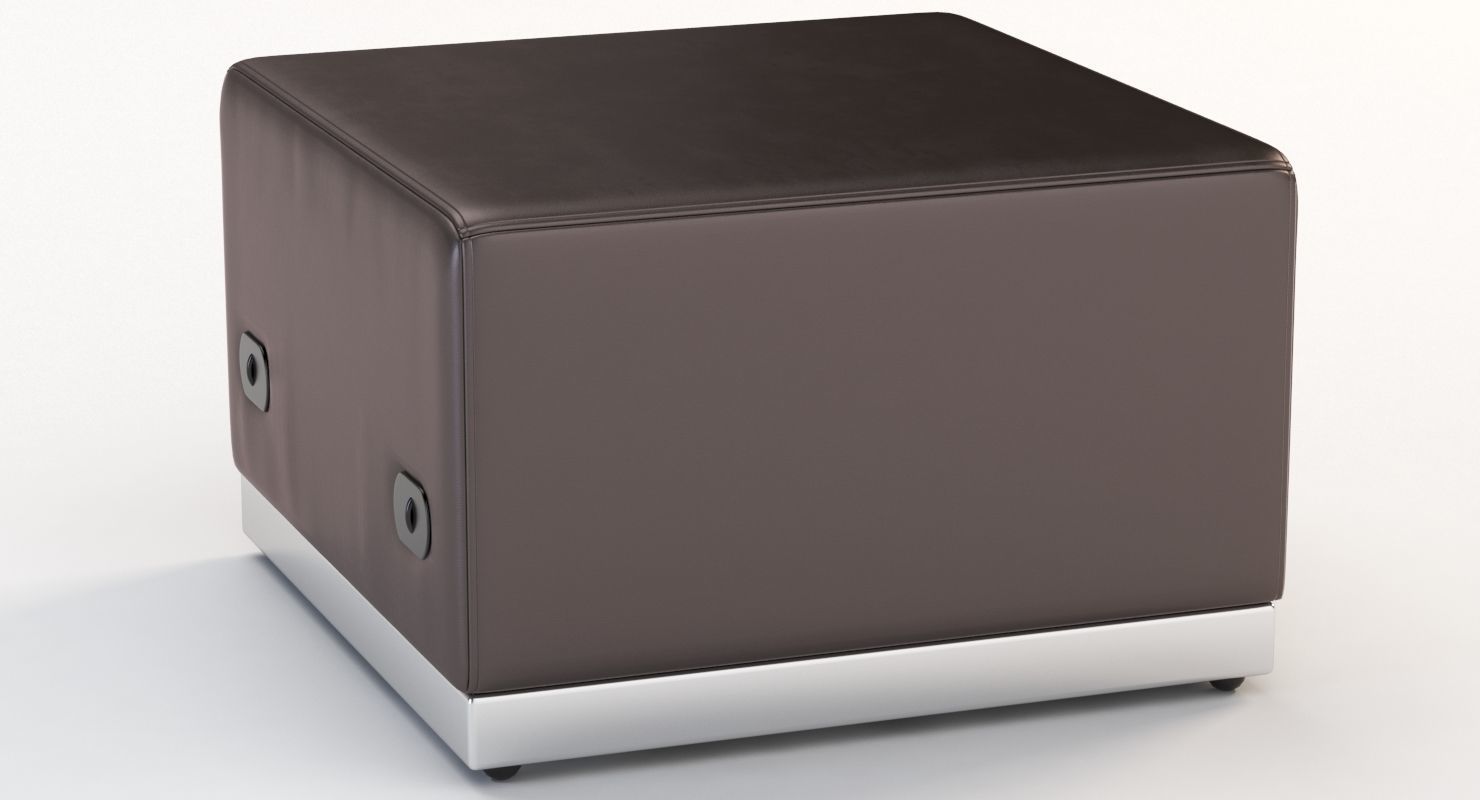 Krysten Square Ottoman 3D model_5