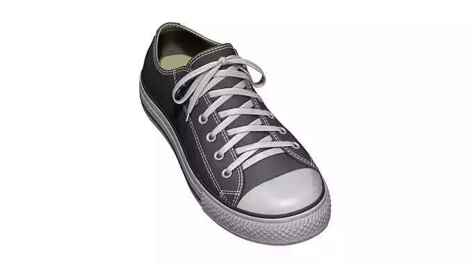 Converse Taylor All Star Shoes High Poly 3D model
