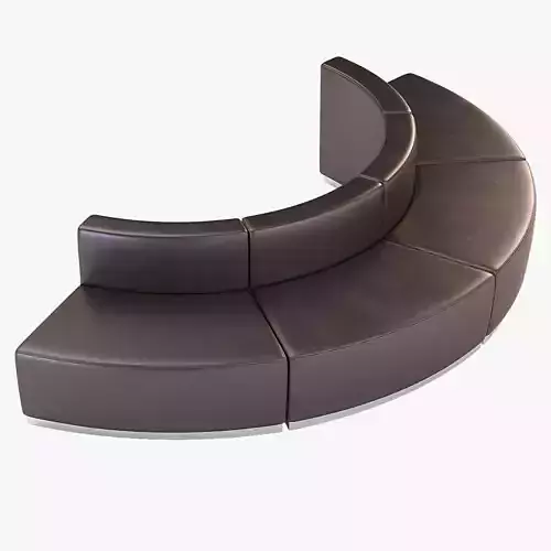 Krysten Sectional Four Module Convex Round Booth Sofa