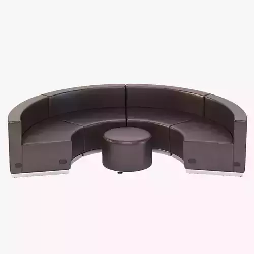 Krysten Round Sectional Concave Four Seater Sofa Module