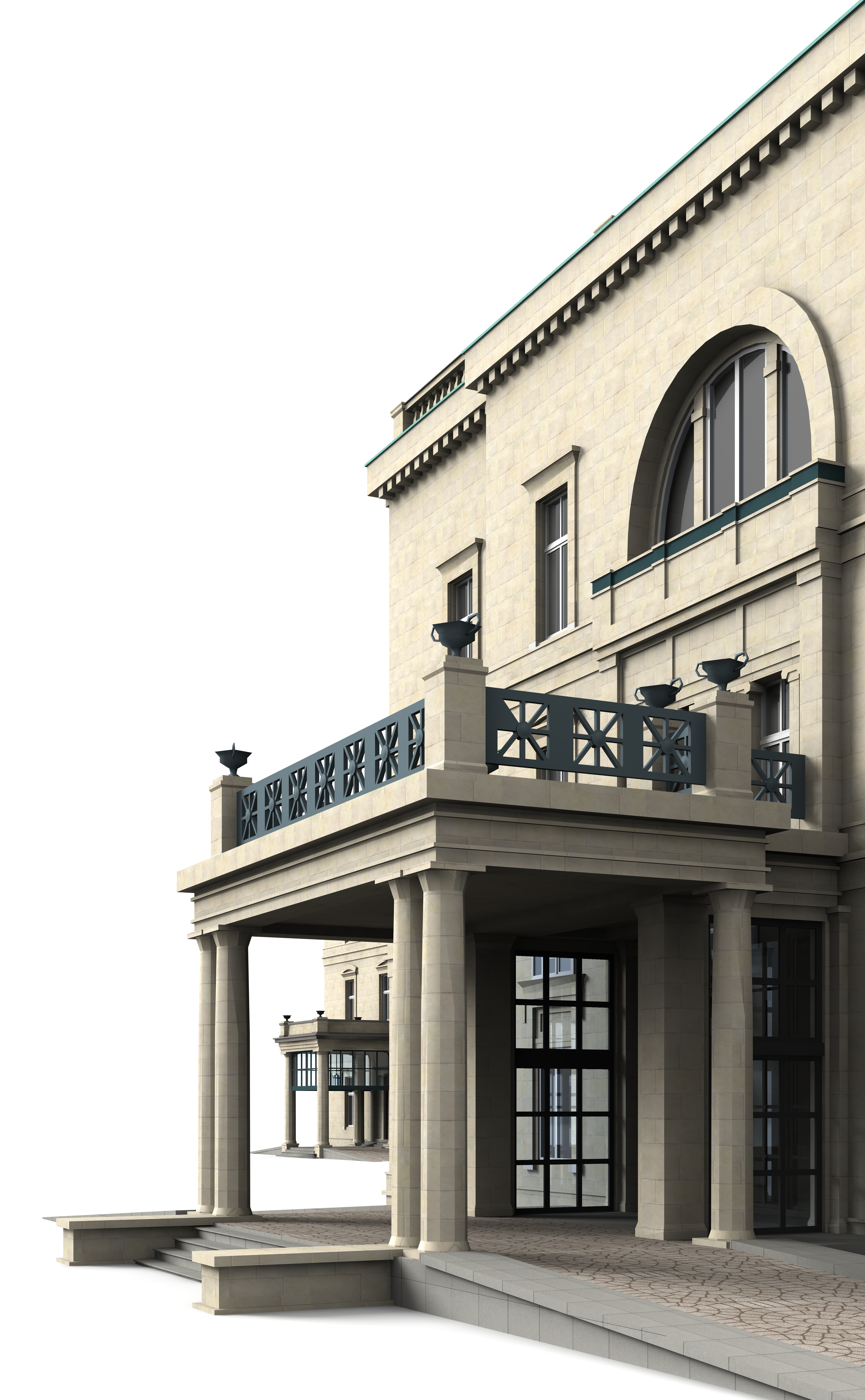 Villa Huegel Essen 3D model_8