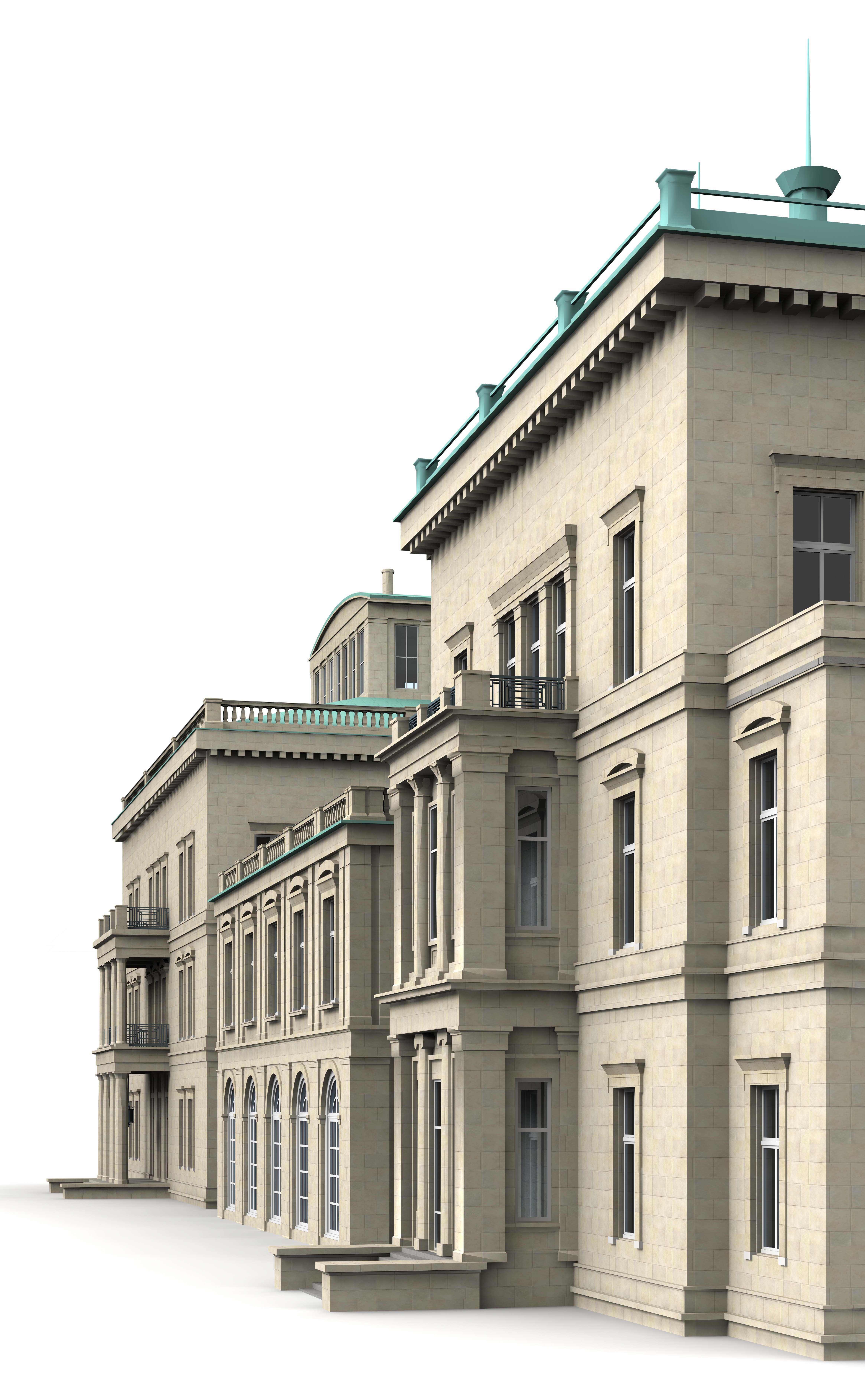 Villa Huegel Essen 3D model_4