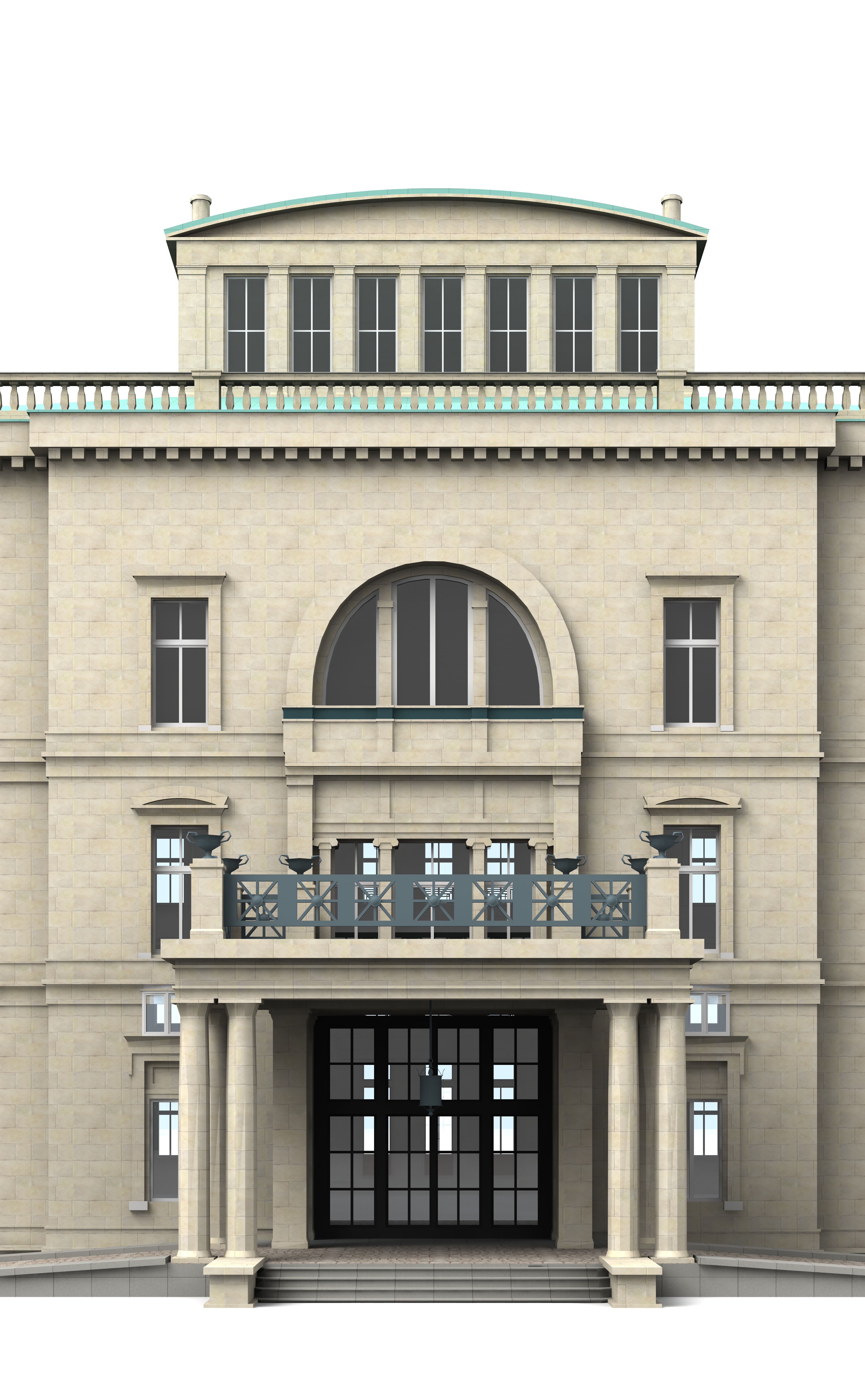 Villa Huegel Essen 3D model_7