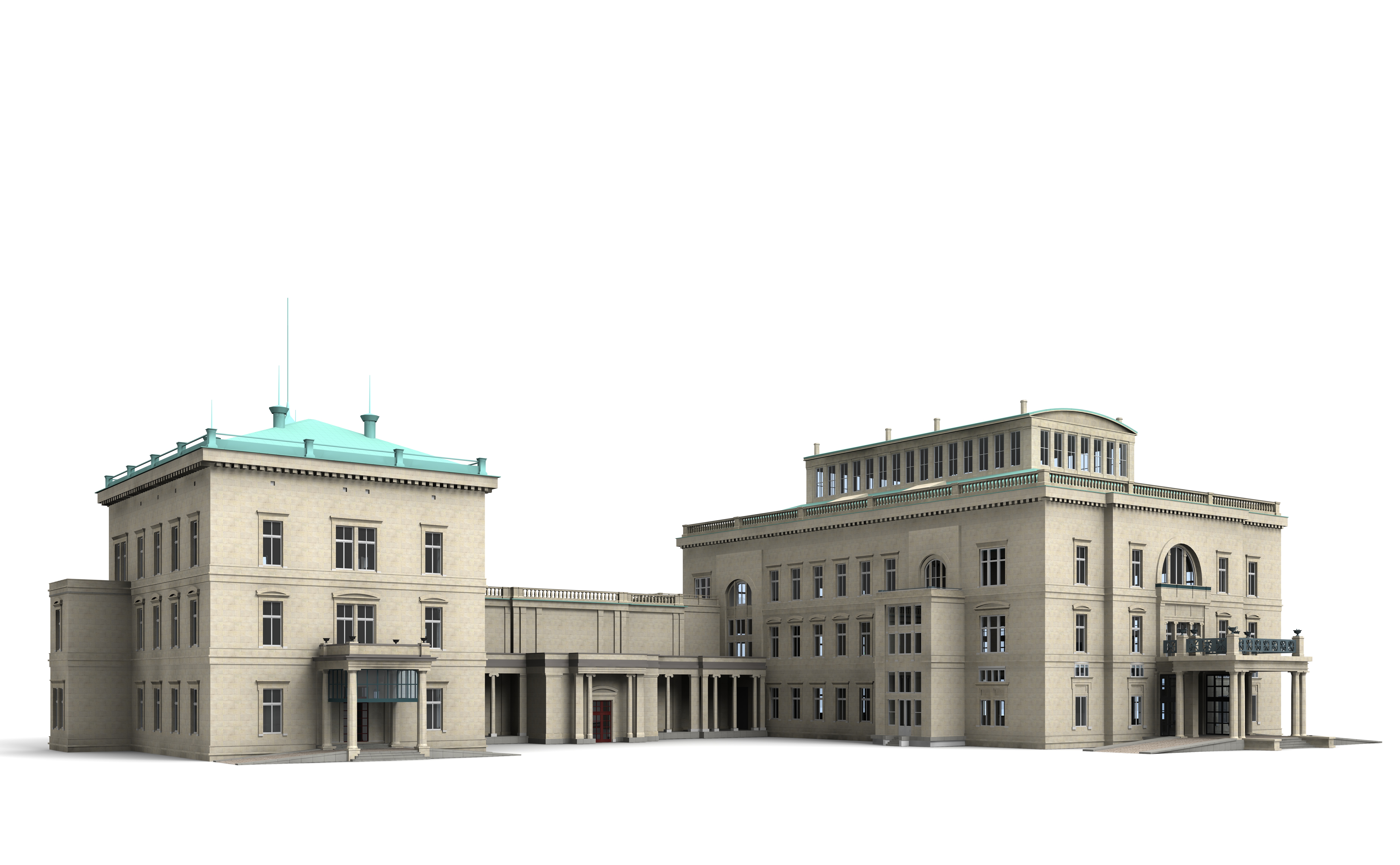 Villa Huegel Essen 3D model_3