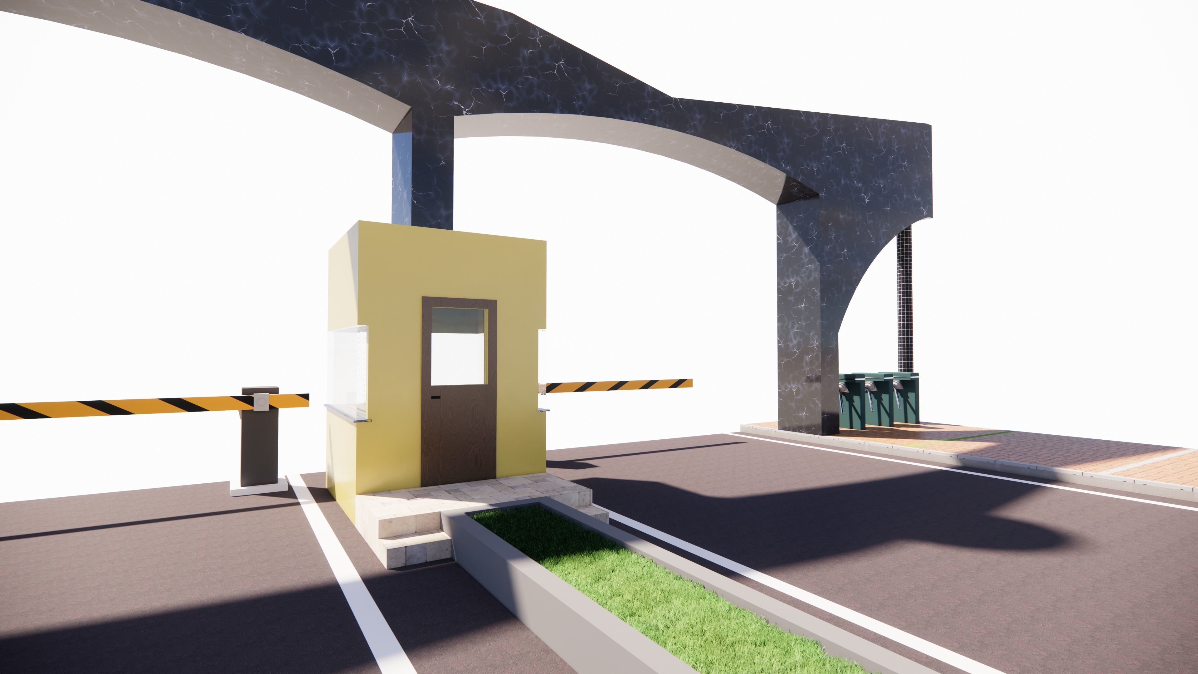 Entrance Gate 3D model | CGTrader