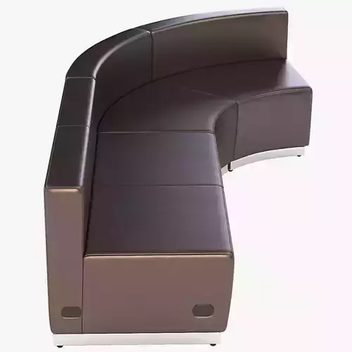 Krysten Round Modular Sectional Concave Sofa with Love-seat