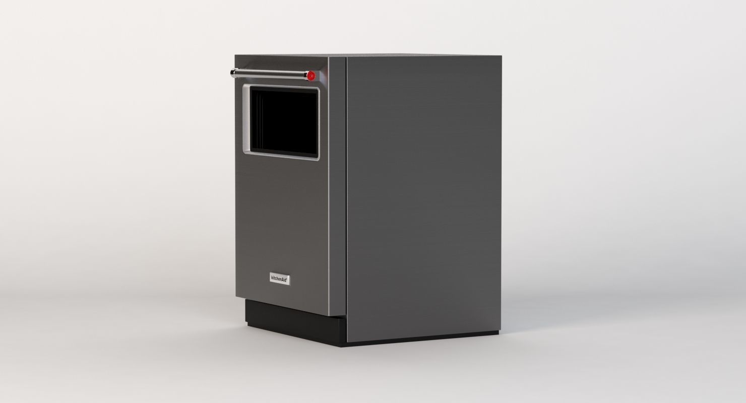Kitchenaid Built In Dishwasher With Window Kdtm384ess 3D model_5