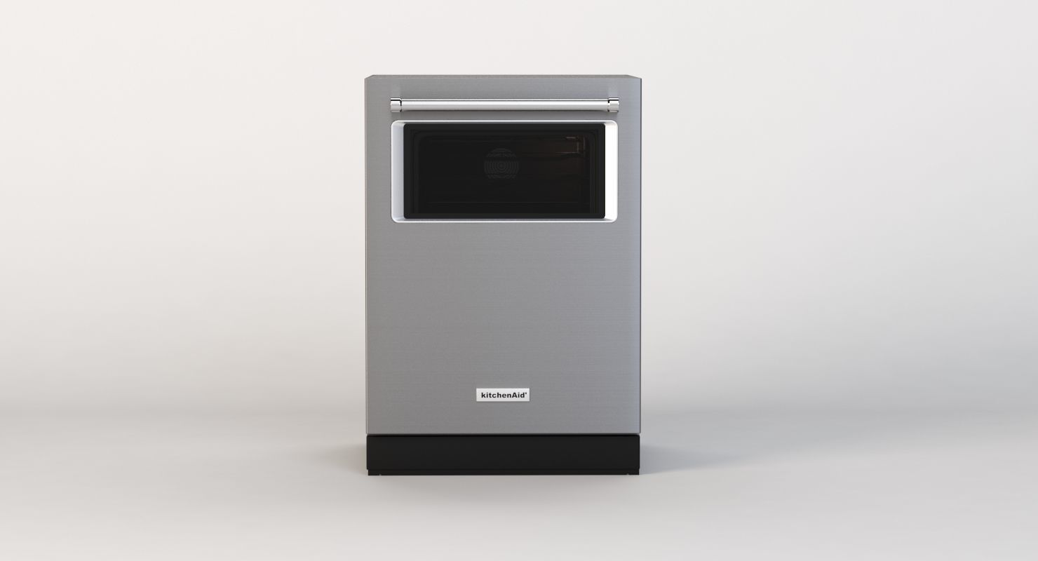 Kitchenaid Built In Dishwasher With Window Kdtm384ess 3D model_6