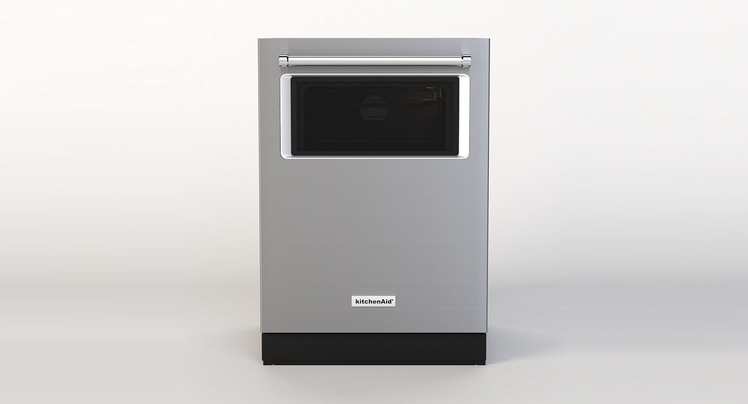 Kitchenaid Built In Dishwasher With Window Kdtm384ess 3D model_9