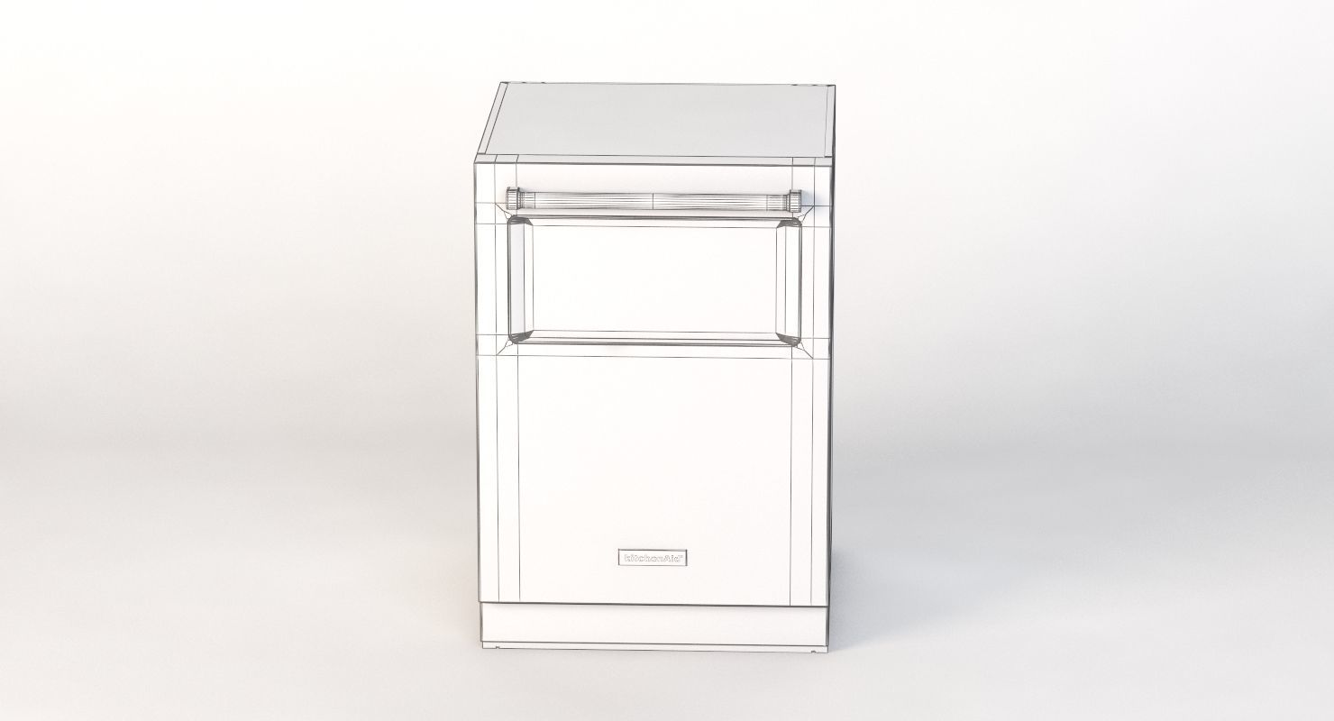 Kitchenaid Built In Dishwasher With Window Kdtm384ess 3D model_10