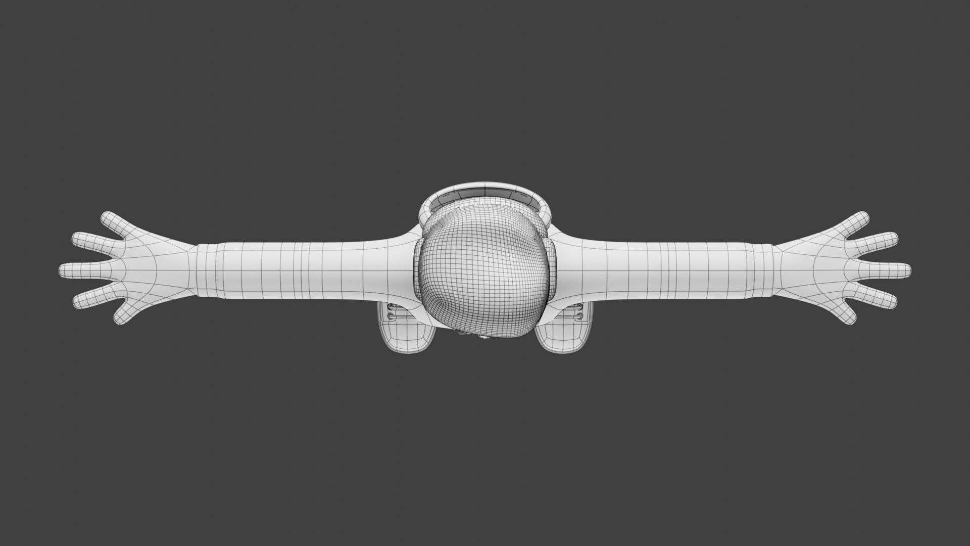 Man Wear Hoody and Sneakers 3D Cartoon Character Style 3D model_9