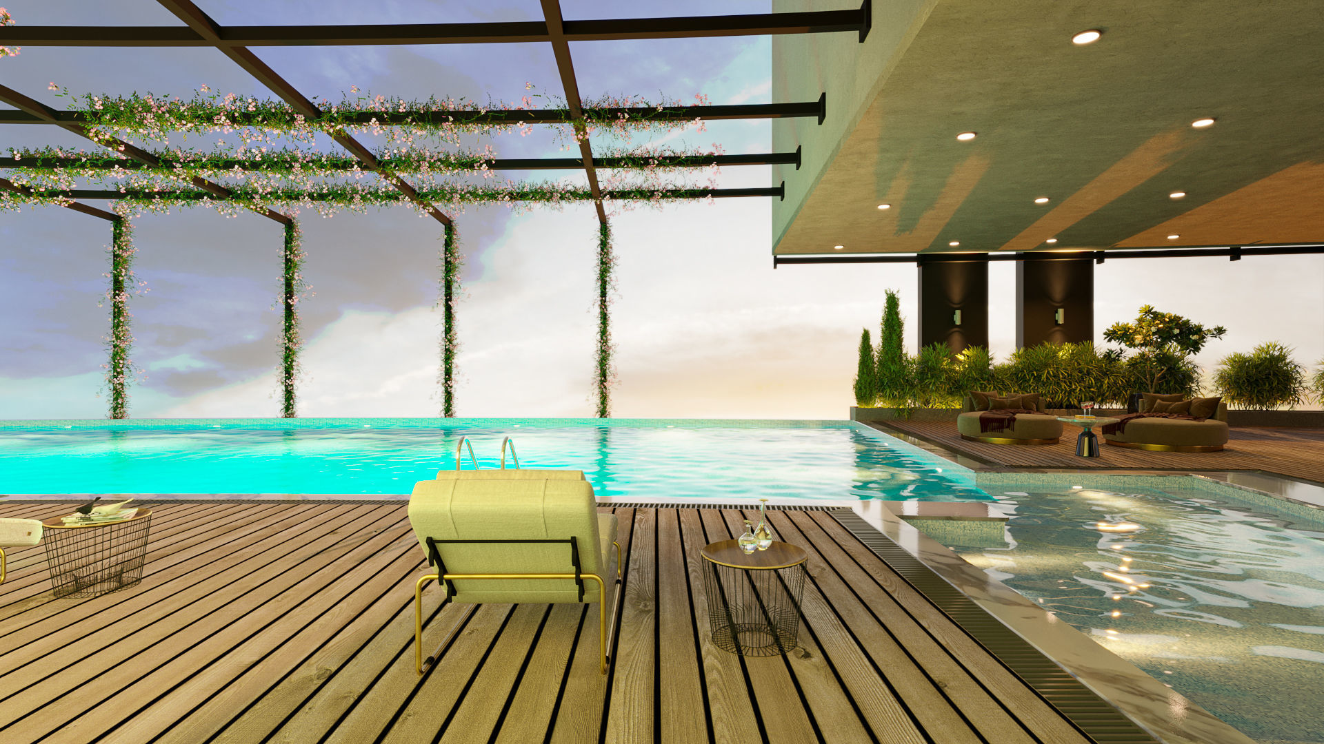 swimming pool and spa  3D model_2