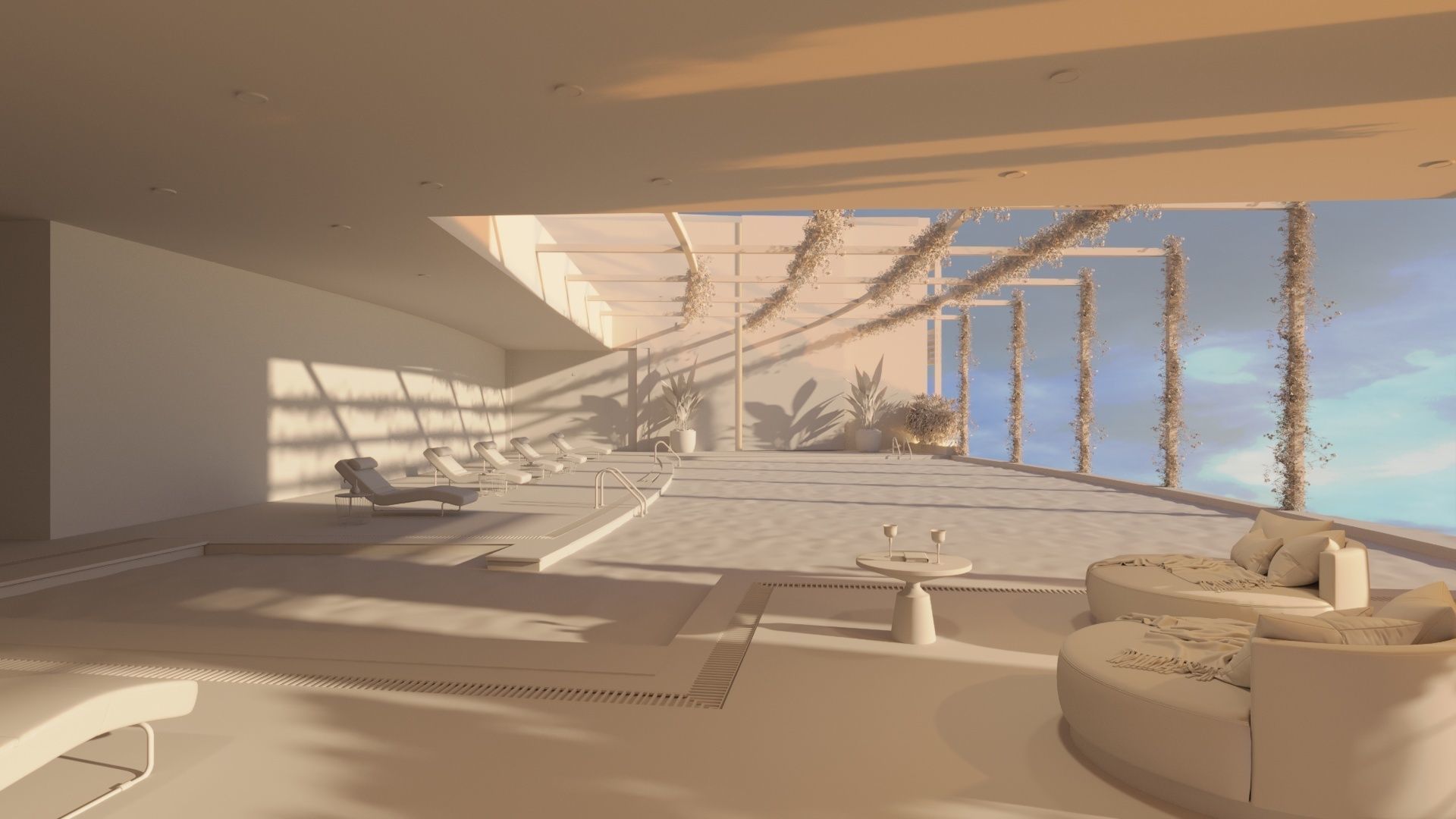 swimming pool and spa  3D model_6