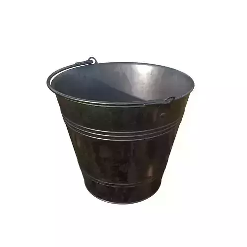A simple metal bucket