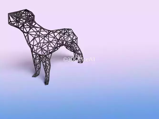 DOG THIN - WIRE FRAME ART