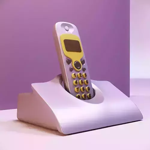 Miniature dollhouse furniture telephone