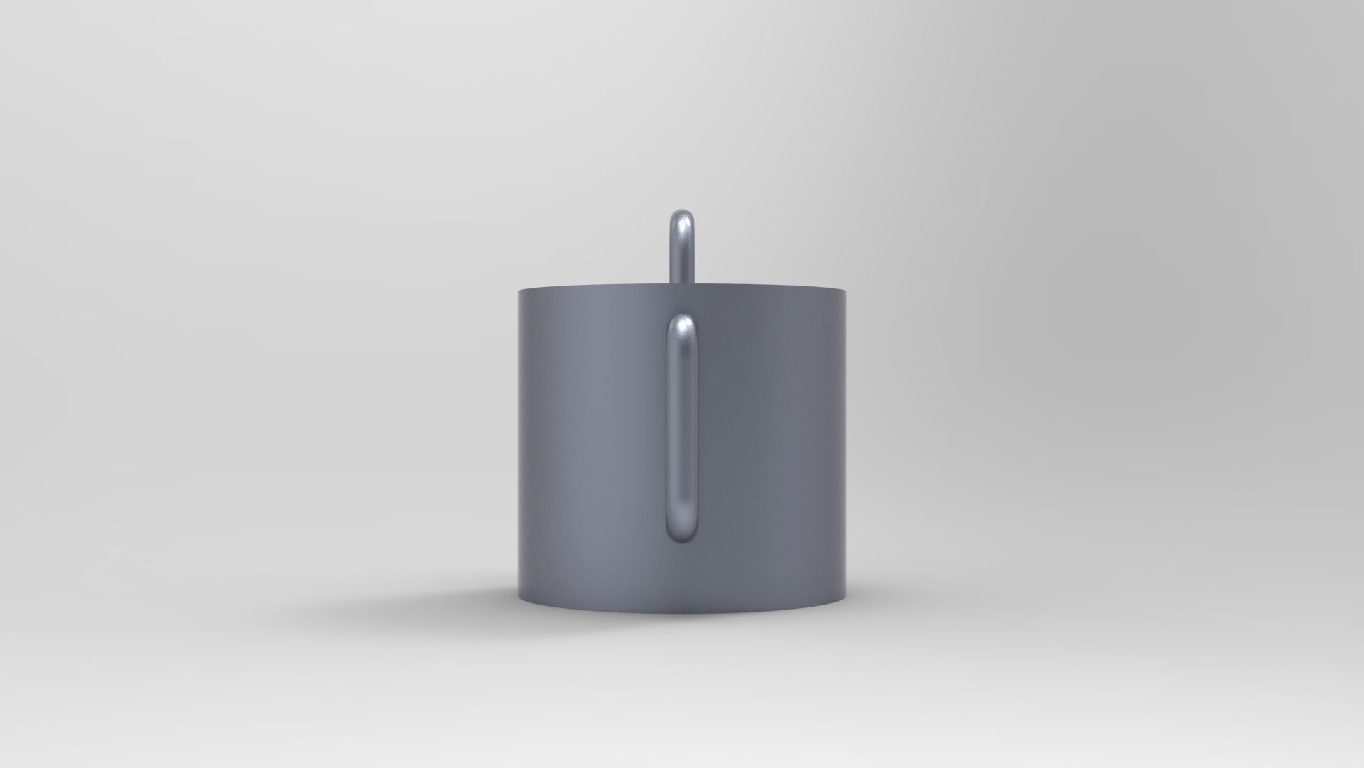 teapot metal pot with pipe 3D model_3