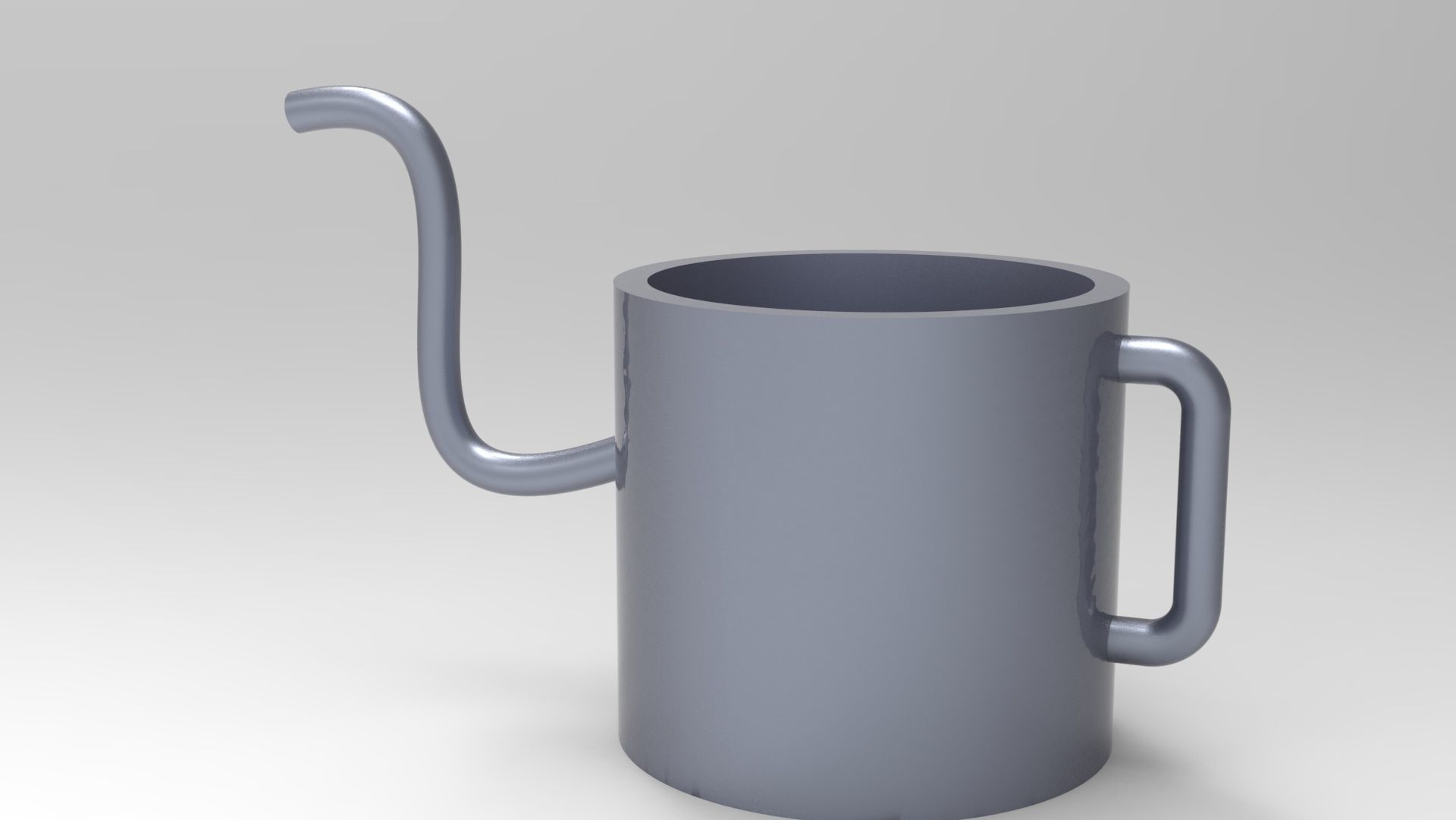 teapot metal pot with pipe 3D model_11