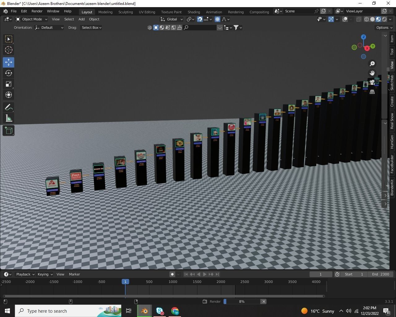 3d Comparison Video Template Animated 2023 Low-poly 3D model_5