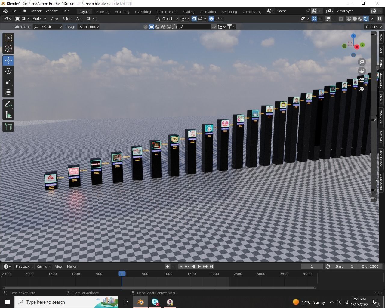3d Comparison Video Template Animated 2023 Low-poly 3D model_2