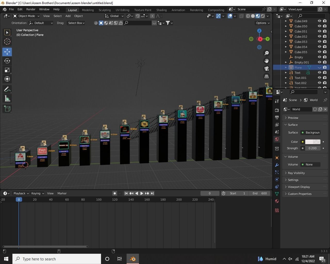 3d Comparison Video Template Animated 2023 Low-poly 3D model_7