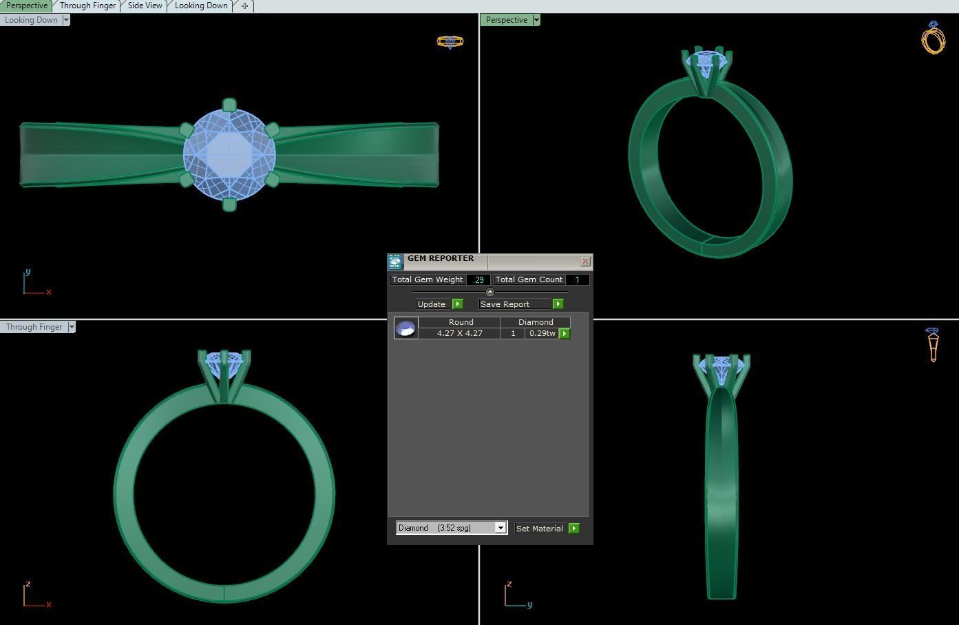 Rings 40 3D print model_1