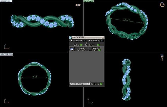 Rings 42 3D print model