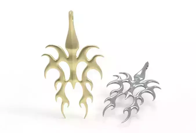 flame pendant 3D print model