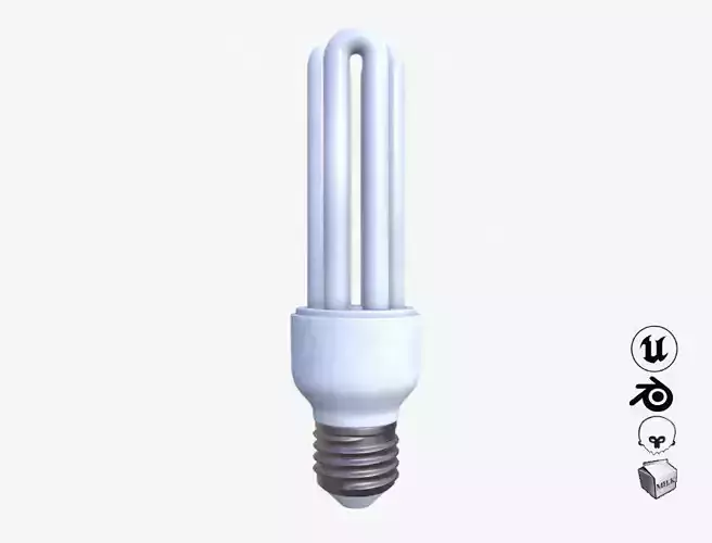 Realistic Fluorescent Lightbulb