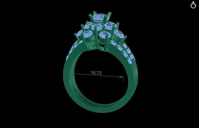 Rings 45 3D print model