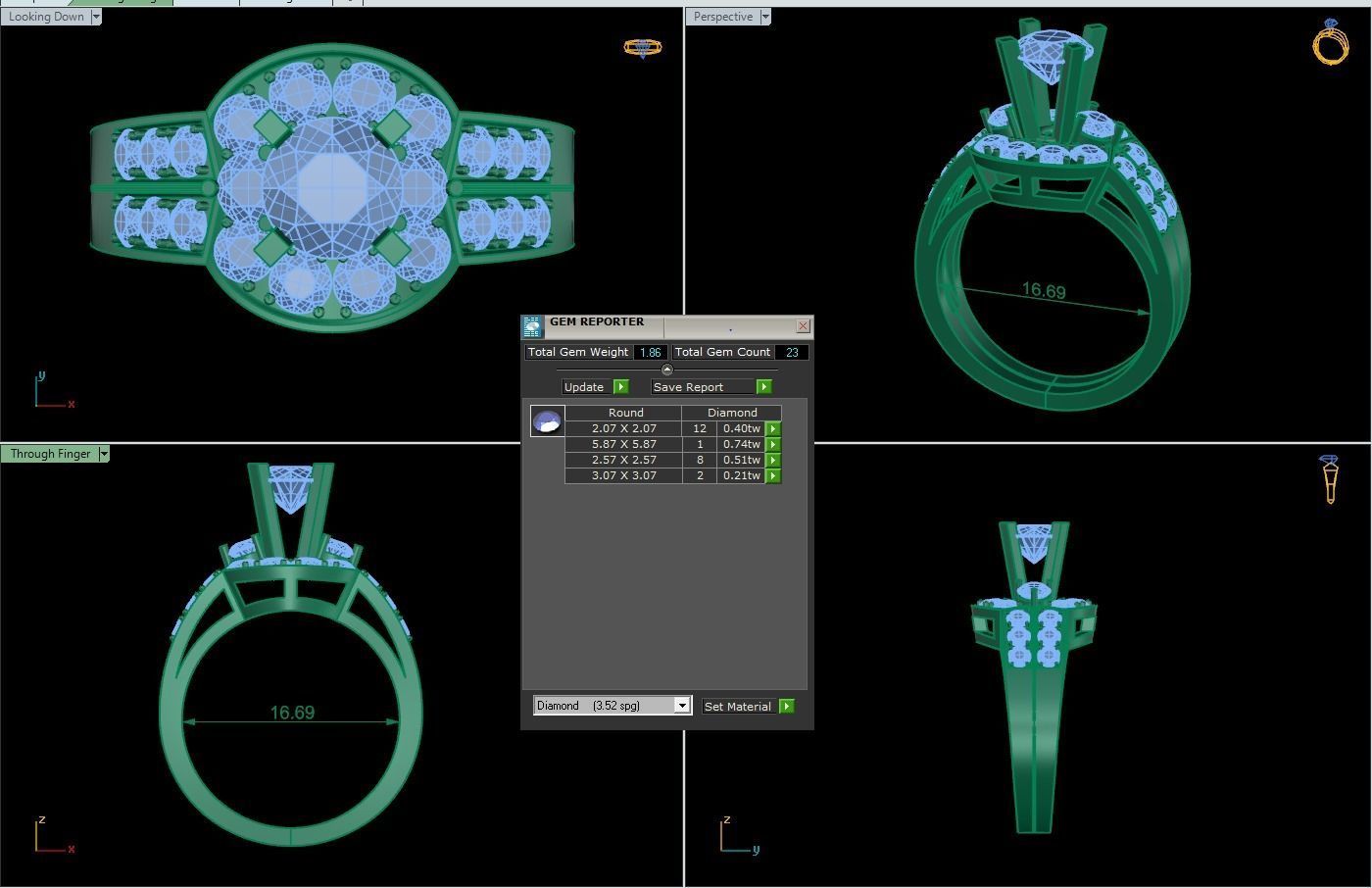 Rings 46 3D print model_1