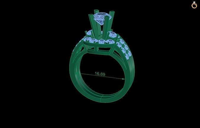 Rings 46 3D print model