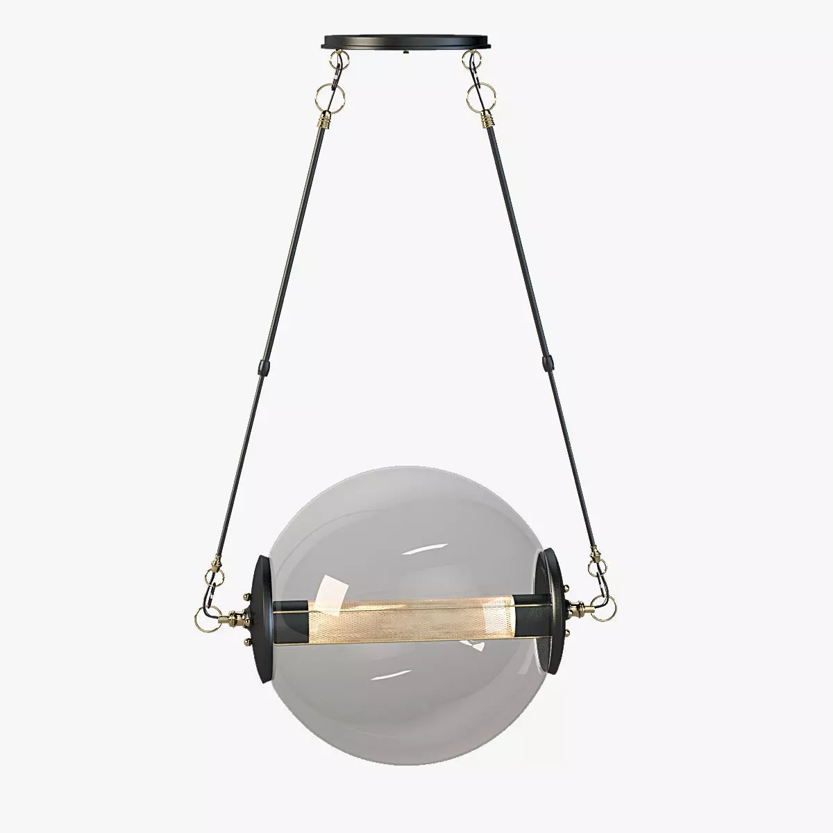 Hubbardton Forge Otto Sphere Glass Pendant Light Fixture 3D model_0