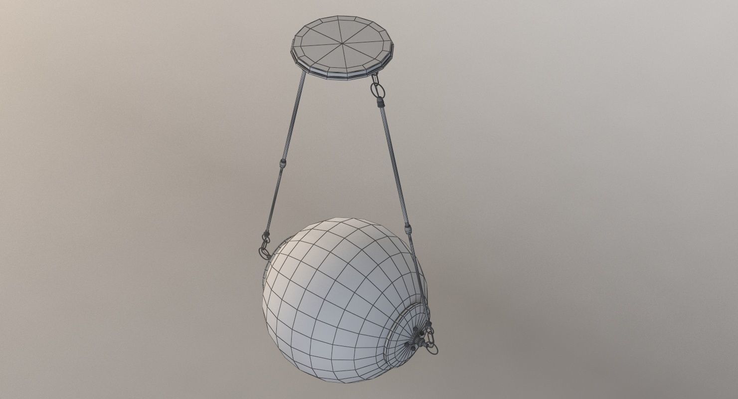 Hubbardton Forge Otto Sphere Glass Pendant Light Fixture 3D model_12