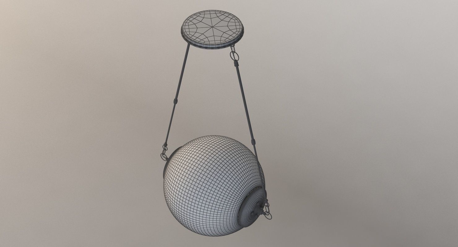 Hubbardton Forge Otto Sphere Glass Pendant Light Fixture 3D model_13