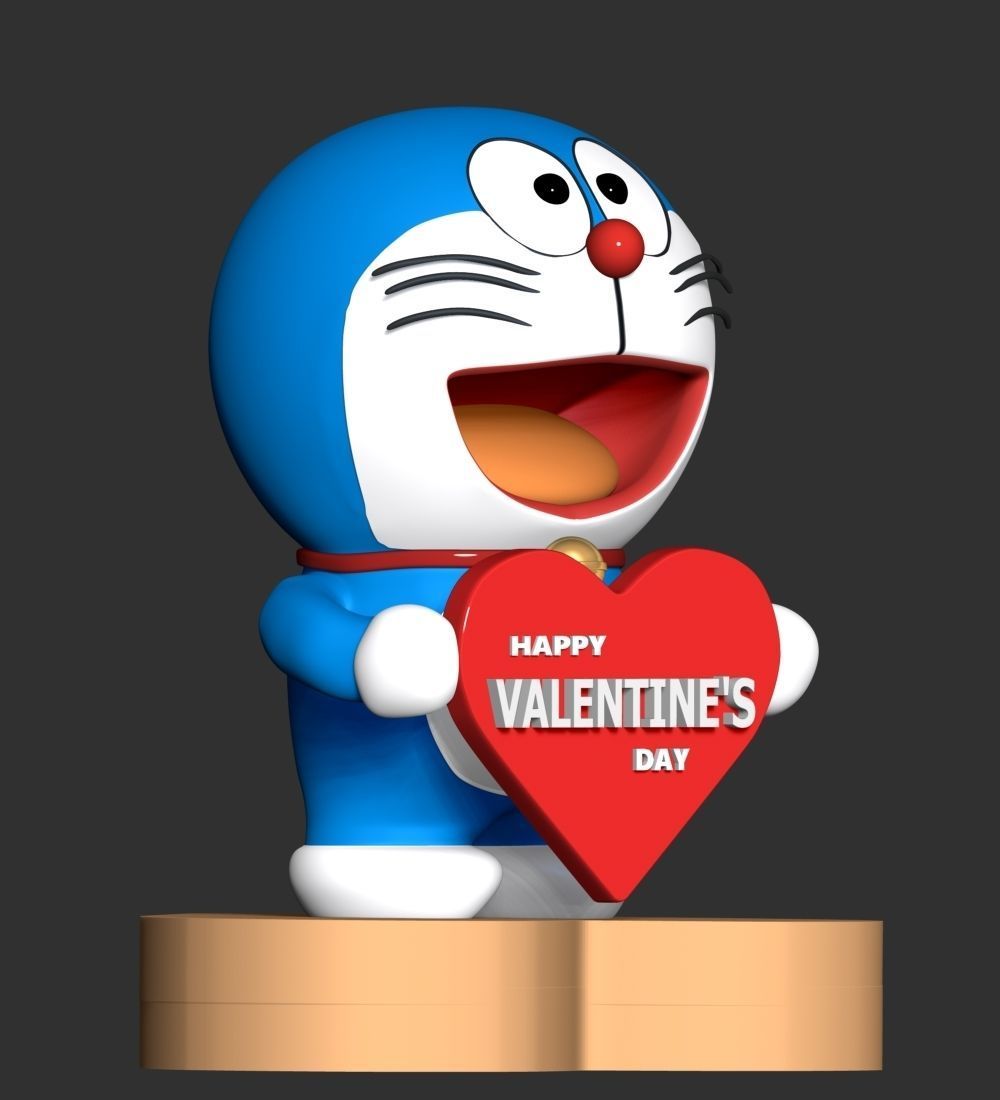 Doraemon - Valentine Day Free 3D print model_8